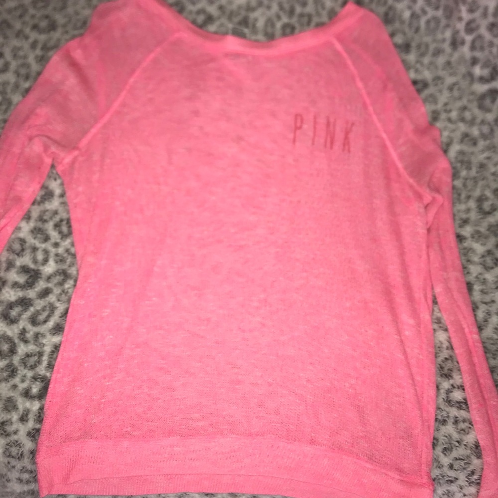 Sheer pink top